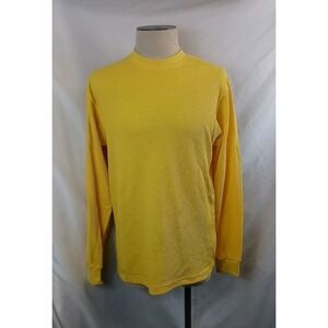 Access Thermal Shirt Men's Size Small Yellow Long‎ Sleeve Crew Neck Thermal